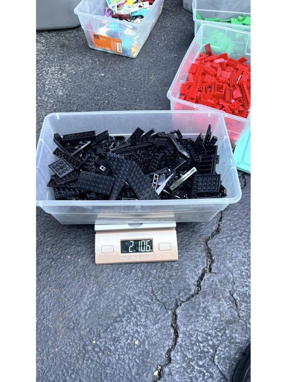 Legos Separated Colors Lot 15+ Pounds No Mini Figures 5 Colors Will Come In Bags